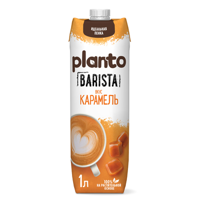 Растительный напиток Карамель 1л 1/12шт Бариста Planto