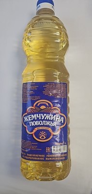 Масло подсолнечное раф дез в/с 1л 1/15шт Жемчужина Поволжья