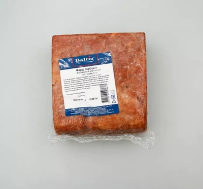 Фарш стрелозубого палтуса Балтия в/у ~1/12 кг+