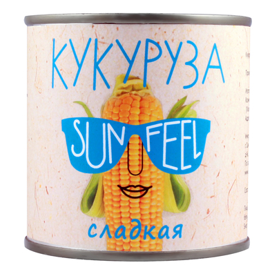 Кукуруза сладкая ж/б 340гр (272гр) 1/12шт SunFeel РФ