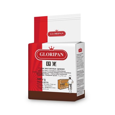 Дрожжи сухие 500гр инстантные 1/20шт Gloripan РФ