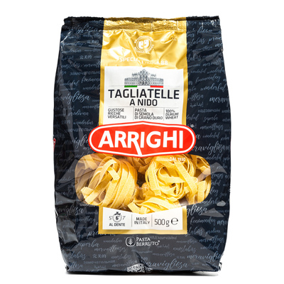 Макароны гнезда (Tagliatelle) 500гр 1/12шт ARRIGHI Италия