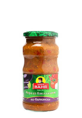 Икра из баклажанов по-балкански 460гр 1/8шт Дядя Ваня