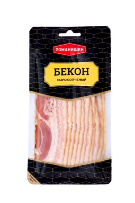 Бекон нарезка с/к 150гр Романишин.