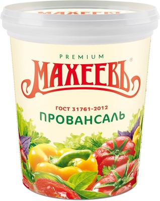 Майонез Провансаль 50,5% (ведро) 800гр 1/12шт Махеев РФ