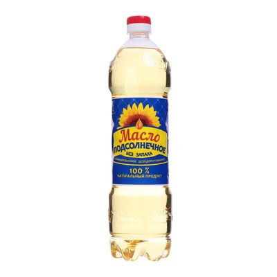 Масло подсолнечное раф дез 1сорт 1л 1/15шт СИГМА)