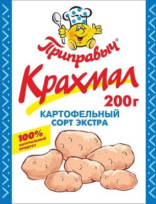 Крахмал картофельный в/с 200гр (1/25шт)  ПР