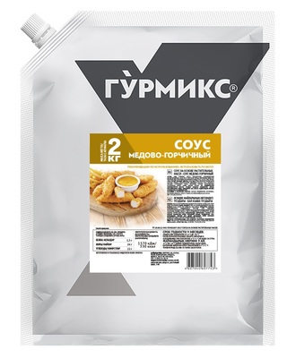 Соус Медово-горчичный дой-пак 2кг 1/3шт Гурмикс