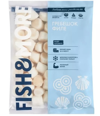 Гребешок морской филе 30/40  Китай (2100/02888
) уп. 1/10кг+