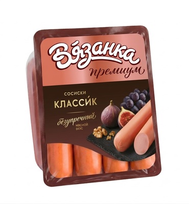 Сосиски Классик Вязанка ц/о 420гр 1/6шт Стародворье