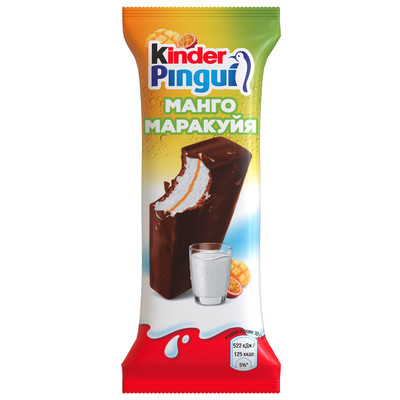 Киндер Пингви Манго-Маракуйя 23,1% 30гр (30шт)