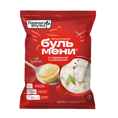 Бульмени с говядиной и свининой 700гр 1/10
шт Стародворье