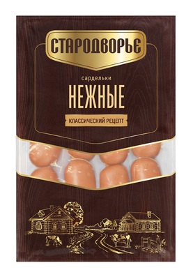 Сардельки Нежные Бордо н/о з/а ~1,4кг Стародворье