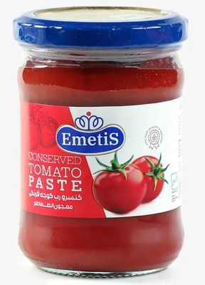 Томатная паста 0,250гр 25-27%  1/12шт ст/б Emetis Иран
