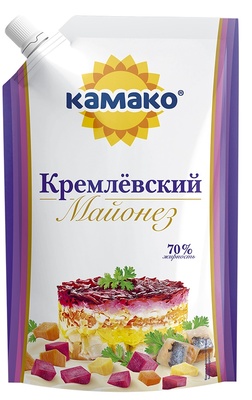 Майонез Кремлевский 70% д/пак 380гр 1/12шт Камако РБ