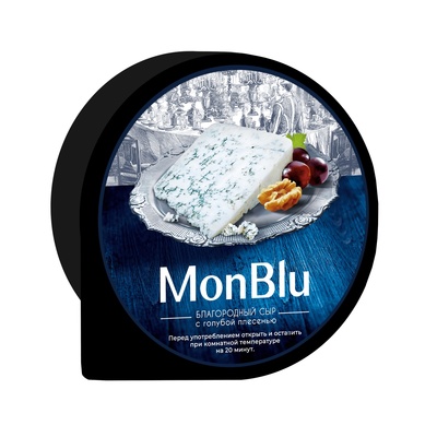 Сыр c голубой благородной плесенью Mont Blu круг 50% ~2,5кг/~5кг РФ