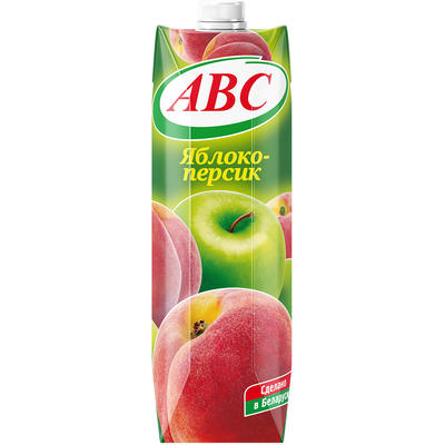 Нектар яблочно-персиковый т/пак 1л (12шт) АВС РБ