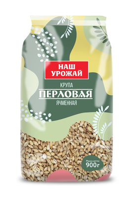 Перловая крупа фас 900гр 1/9шт Наш урожай/Легион