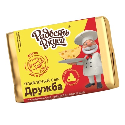 Плавленый сыр Дружба 35% 90гр 1/30шт Радость Вкуса