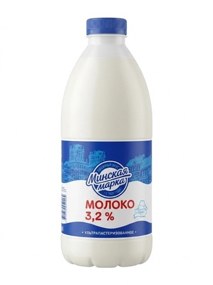 Молоко Бутылка (больш) 3,2% 1,5л (6шт) Минская Марка