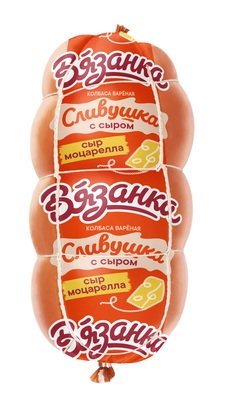 Сливушка с сыром вар ВЯЗАНКА п/а 400гр 1/6шт Стародворье