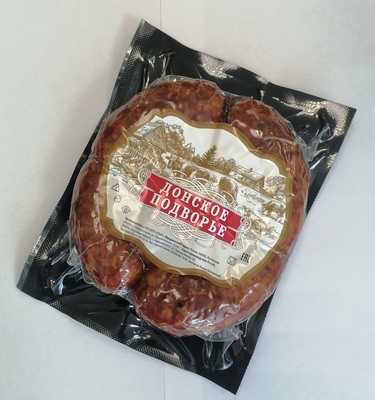 Домашняя жареная с печенью п/к в/у~600гр ТМ Донское подворье КолбасДон
