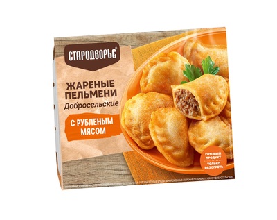 Жареные пельмени Добросельские с рубленым мясом 200гр Стародворье