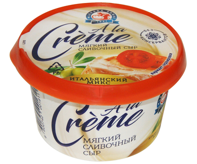 Крем-сыр A la Creme classic Итальянский микс 65% 150гр 1/12шт MLEKARA SABAC A.
