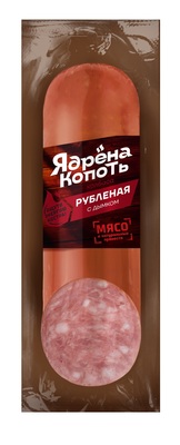Рубленая Ядрена Копоть с дымком в/к в/у срез 190гр Стародворье