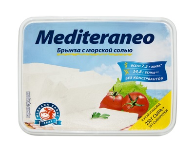 Брынза морская соль 22% 285гр (250гр) 1/12шт Mediteraneo Сербия