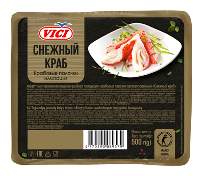 Крабовые палочки Снежный краб охл 500гр 1/8шт VICI