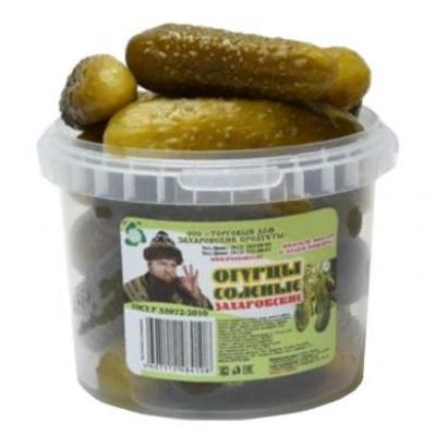 Огурцы соленые 8-12 см 350гр (ведро) Захаров РФ