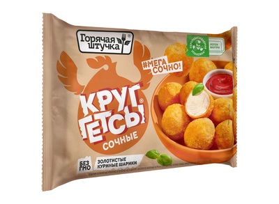 Круггетсы сочные флоу-пак/лоток 200гр 1/12шт Стародворье