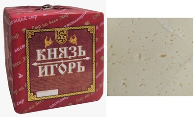 Князь Игорь сыр полутвердый со вкусом топленого молока 50% ~2.2кг Новопокровский