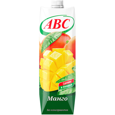 Нектар из манго с мякотью 1л (12шт) АВС
