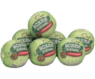 Малыш Вохма сыр с пажитником 50% ~900гр/~9кг  Боговарово Костромские сыроварни