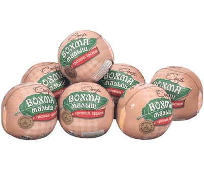 Малыш Вохма сыр с грецким орехом 50% ~900гр/~9кг  Боговарово Костромские сыроварни