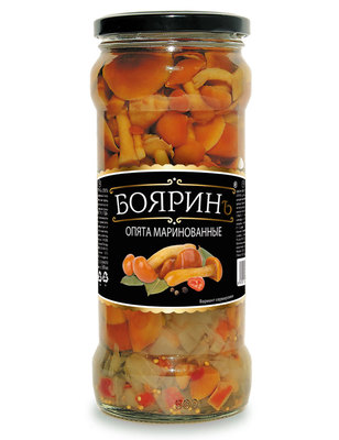 Опята маринованные ст/б 580мл(315гр) 1/12шт Боярин Китай