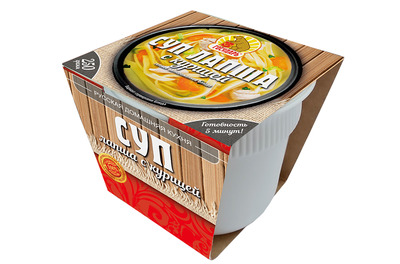 Суп лапша с курицей 250гр 1/12шт Государь
