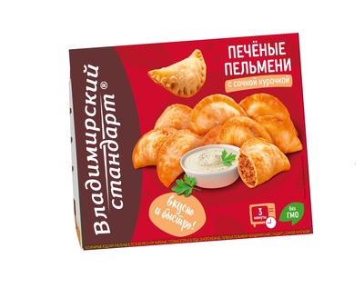 Печеные пельмени с сочной курочкой 250гр 1/12шт Стародворье