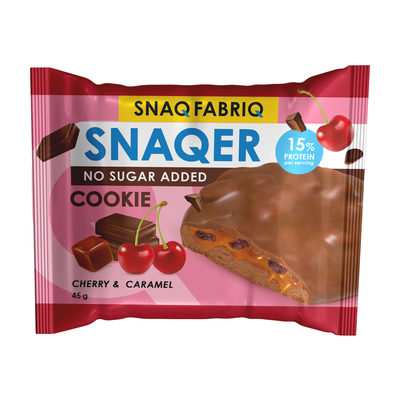 Печенье глаз шок Вишня и карамель 45гр (кор/10шт) SNAQ FABRIQ