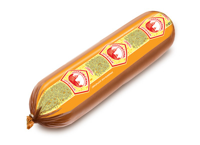 Продукт плавленный Порховский Копченый 40% батон ~1,3кг/20кг МСЗ Порховский