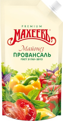 Майонез Провансаль 50,5% д/пак 400гр 1/20шт Махеев РФ