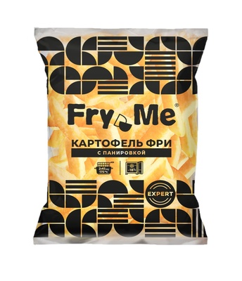 Картофель фри с панировкой 9x18мм 2,5кг 1/5шт Стейк Хаус Фрай Ми ОСГ26