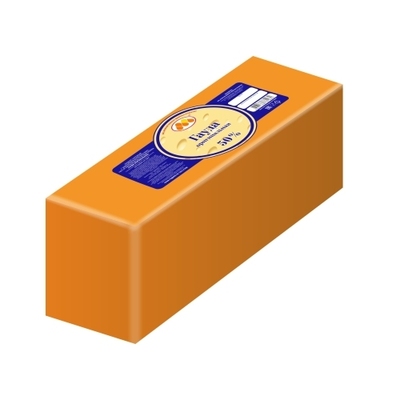 Гауда Оригинальный брус ~3,2 кг/16 кг с ЗМЖ продукт сычужный 50% брус ЮКМП РФ