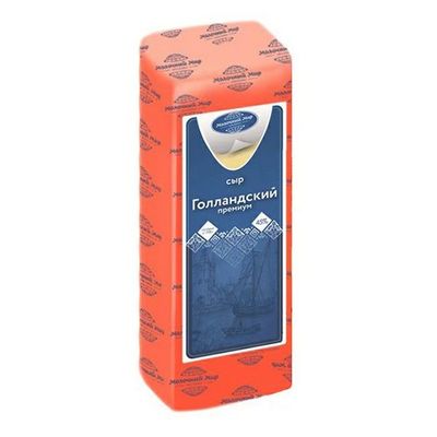 Голландский Премиум сыр полутвердый 45% брус ~3,5кг/~14кг Молочный мир
