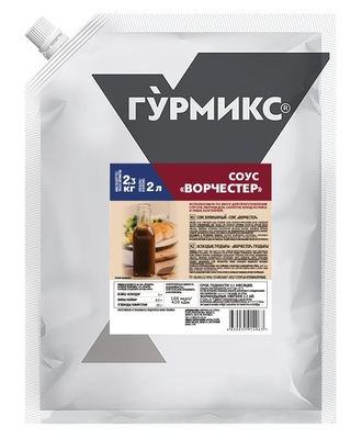 Соус Ворчестер дой-пак 2кг 1/3шт Гурмикс